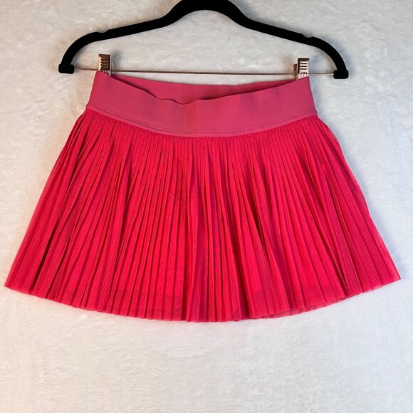 Lululemon Mesh Pleats Mid-Rise Mini Tennis Skirt Sz 4 Lip Gloss Athleisure Luxe - Picture 3 of 9